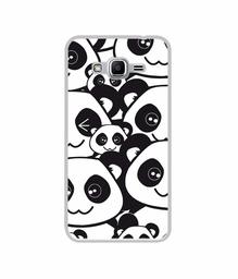 Amazon Brand - Solimo Designer Panda Texture UV Printed Soft Back Case Mobile Cover for Samsung Galaxy J2 Ace