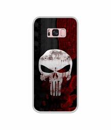 Amazon Brand - Solimo Designer Punisher Skull UV Printed Soft Back Case Mobile Cover for Samsung Galaxy S8 Plus