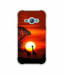 Amazon Brand - Solimo Designer Sunshade UV Printed Soft Back Case Mobile Cover for Samsung Galaxy J1 Ace