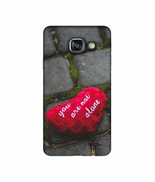 Amazon Brand - Solimo Designer You are Not Alone 3D Printed Hard Back Case Mobile Cover for Samsung Galaxy A3 (2016)