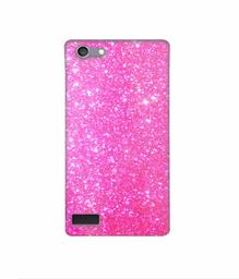 Amazon Brand - Solimo Designer Pink Sparkle 3D Printed Hard Back Case Mobile Cover for Oppo Neo 7