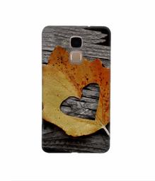 Amazon Brand - Solimo Designer Leaf with Heart Cut 3D Printed Hard Back Case Mobile Cover for Huawei Honor 5c