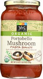 365 Everyday Value, Organic Portobello Mushroom Pasta Sauce, 25 oz