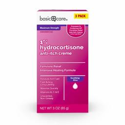 Amazon Basic Care Hydrocortisone Intensive Healing Anti Itch Cream, 3 oz