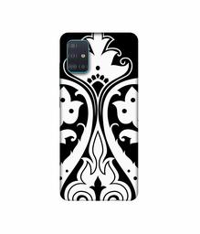 Amazon Brand - Solimo Designer S Shape Rangoli 3D Printed Hard Back Case Mobile Cover for Samsung Galaxy A71