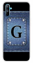 Amazon Brand - Solimo Designer Multicolor Button Jeans Alphabet-G Printed Soft Back Case Mobile Cover for Realme C3