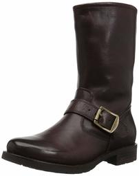 Amazon Brand - 206 Collective Women's Brinnon Moto Boot, Dark Brown, 7 B US