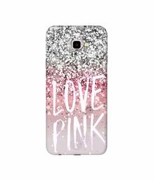 Amazon Brand - Solimo Designer Love Pink 3D Printed Hard Back Case Mobile Cover for Samsung Galaxy J4 Plus