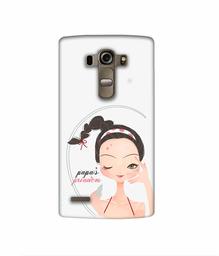 Amazon Brand - Solimo Designer Papa's Princess 3D Printed Hard Back Case Mobile Cover for LG G4 Stylus