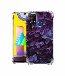 Amazon Brand - Solimo Designer Purple Flowers UV Printed Soft Back Case Mobile Cover for Samsung Galaxy M31