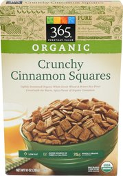 365 Everyday Value, Organic Crunchy Cinnamon Squares, 10 oz