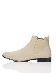 Amazon Brand: Find Leather Men's Chelsea Boots, Brown Sand, 43 EU