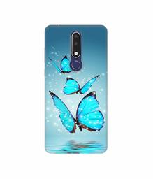 Amazon Brand - Solimo Designer Flying Butterflies 3D Printed Hard Back Case Mobile Cover for Nokia 3.1 Plus