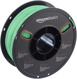 AmazonBasics – Filamento de PLA para impresora 3D, 1,75 mm, Verde translúcido, bobina de 1 kg