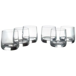 Stone & Beam Traditional Old Fashioned Glass, 13-Ounce, Pack of 6