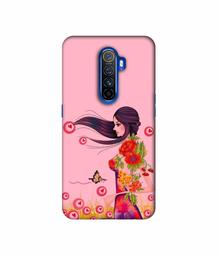 Amazon Brand - Solimo Designer Lady Vector Pattern 3D Printed Hard Back Case Mobile Cover for Oppo Reno Ace/Realme X2 Pro