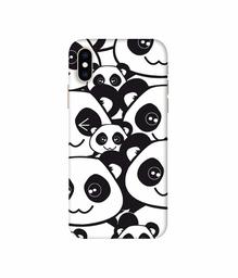 Amazon Brand - Solimo Designer Panda Texture 3D Printed Hard Back Case Mobile Cover for Apple iPhone Xs Max