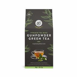 Amazon-Marke: Happy Belly Select Grüner Tee Gunpowder, 6 x 20 Pyramiden-Beutel