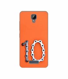 Amazon Brand - Solimo Designer Number Ten 3D Printed Hard Back Case Mobile Cover for Gionee P7 Max