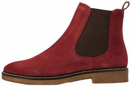 Marque Amazon - find. Leather Gumsole Bottes Chelsea, Rouge Wine), 36 EU