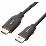 AmazonBasics DisplayPort to HDMI A/M cable - 3 Feet Black 6 Feet