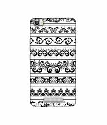 Amazon Brand - Solimo Designer Black Multi Patterns 3D Printed Hard Back Case Mobile Cover for Lava Iris X8