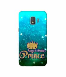 Amazon Brand - Solimo Designer Mummy & Daddy's Prince 3D Printed Hard Back Case Mobile Cover for Samsung Galaxy J2 Core