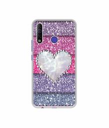 Amazon Brand - Solimo Designer Stone Heart UV Printed Soft Back Case Mobile Cover for Tecno Camon 12 Air