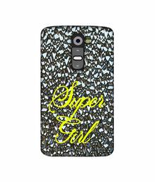 Amazon Brand - Solimo Designer Super Girl On Foil 3D Printed Hard Back Case Mobile Cover for LG G2