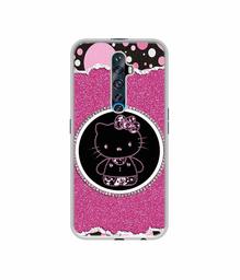 Amazon Brand - Solimo Designer Kitty with Glitter UV Printed Soft Back Case Mobile Cover for Oppo Reno 2Z