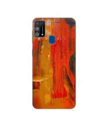 Amazon Brand - Solimo Designer Orange Canvas 3D Printed Hard Back Case Mobile Cover for Samsung Galaxy M31