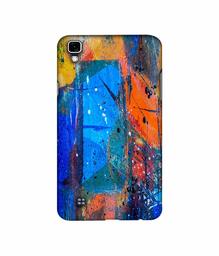 Amazon Brand - Solimo Designer Blue and Orange Brush 3D Printed Hard Back Case Mobile Cover for LG X Power