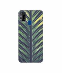 Amazon Brand - Solimo Designer Leaf Texture 3D Printed Hard Back Case Mobile Cover for Samsung Galaxy M31