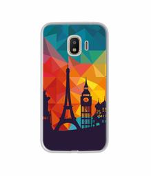 Amazon Brand - Solimo Designer Colored Paris UV Printed Soft Back Case Mobile Cover for Samsung Galaxy J4