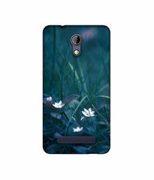 Amazon Brand - Solimo Designer White Flower UV Printed Soft Back Case Mobile Cover for Micromax Bharat 2 Q402