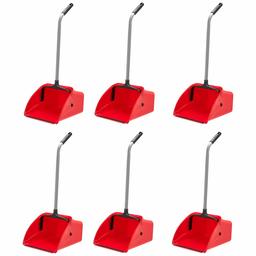 AmazonCommercial Jumbo Lobby Dustpan - 6-Pack