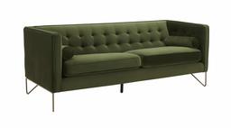 Amazon Brand – Rivet Brooke Contemporary Mid-Century Modern Tufted Velvet Sofa Couch, 82