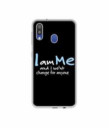 Amazon Brand - Solimo Designer Quotes UV Printed Soft Back Case Mobile Cover for Samsung Galaxy M20