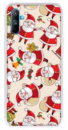 Amazon Brand - Solimo Designer Multicolor Santa Claus Pattern Printed Soft Back Case Mobile Cover for Realme C3