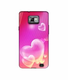 Amazon Brand - Solimo Designer Heart Abstract 3D Printed Hard Back Case Mobile Cover for Samsung Galaxy S2