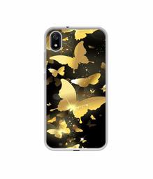 Amazon Brand - Solimo Designer Golden Butterfly Pattern UV Printed Soft Back Case Mobile Cover for Mi Redmi 7A