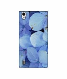 Amazon Brand - Solimo Designer Light Blue Flower Photography 3D Printed Hard Back Case Mobile Cover for VIVO Y15