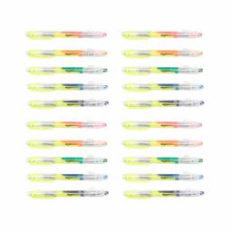 AmazonBasics Double Ended Highlighters - Chisel Tip, Assorted Colours, 20-Pack