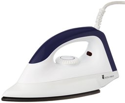 Amazon Brand - Solimo 1000-Watt Dry Iron (White and Blue)