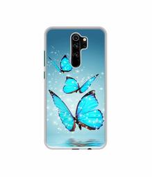 Amazon Brand - Solimo Designer Flying Butterflies UV Printed Soft Back Case Mobile Cover for Mi Redmi Note 8 Pro