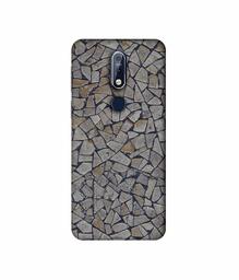 Amazon Brand - Solimo Designer Marble Pices 3D Printed Hard Back Case Mobile Cover for Nokia 7.1