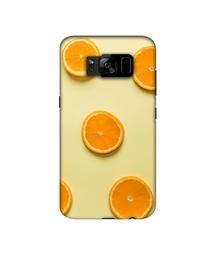 Amazon Brand - Solimo Designer Orange Texture 3D Printed Hard Back Case Mobile Cover for Samsung Galaxy S8 Plus