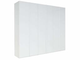 Marca Amazon - Movian Desna - Armário com 6 portas, 270 x 236 x 59 cm (branco alpino/branco brilhante)