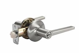 AmazonBasics Manchester Door Lever - Entry - Satin Nickel