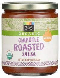 365 Everyday Value, Organic Chipotle Roasted Salsa, 16 Oz